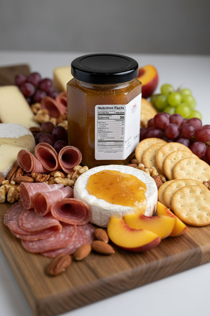 Spicy Peach Bourbon Jam